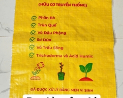 Bao pp dệt đóng phân gà