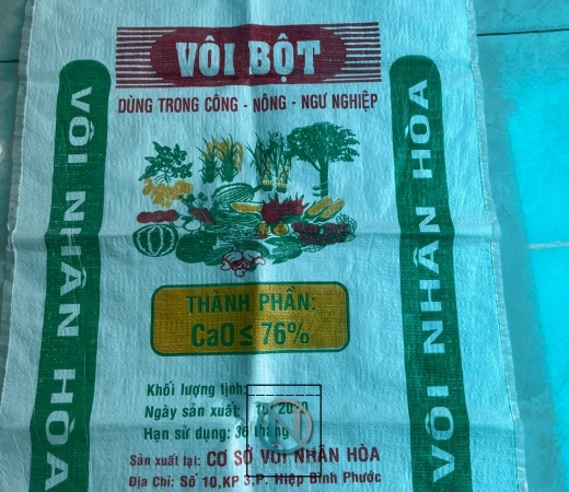 Bao PP dệt đựng vôi